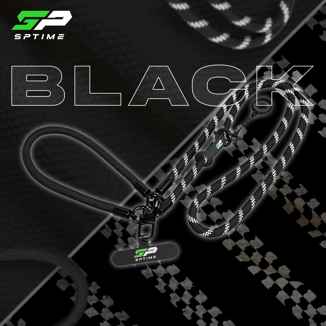 SPTIME Premium Lanyard (Black )-image